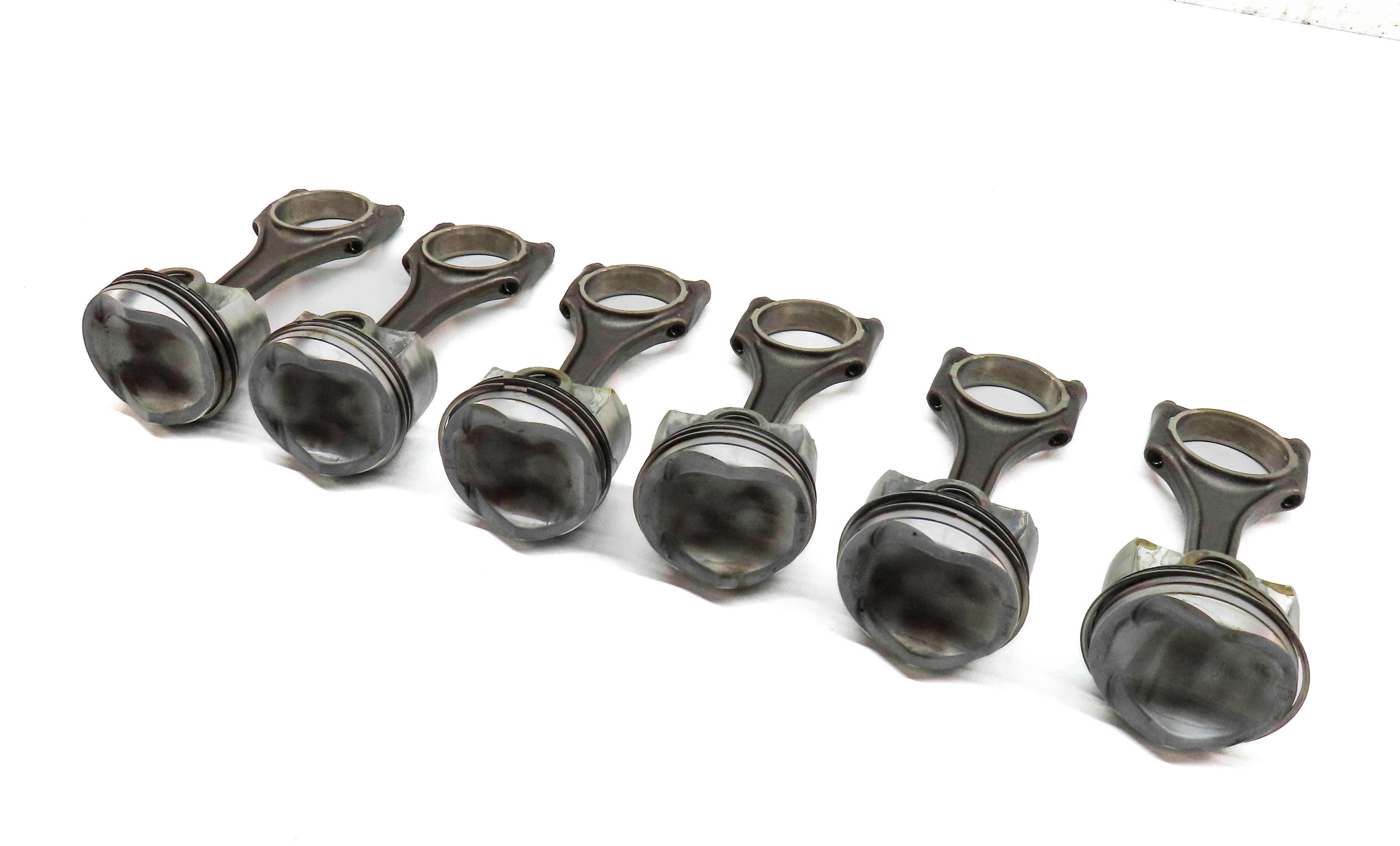 2011-2018 PORSCHE CAYENNE PANAMERA (958 970 G1) 3.0L ENGINE PISTON SET 6 — exact item pictured